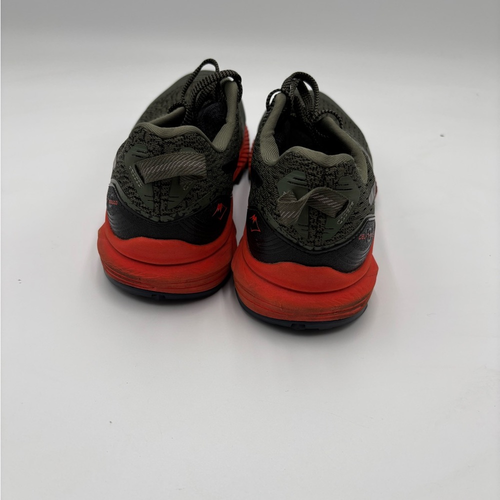 ASICS‎ GEL-Trabuco Trail Running Shoes Men’s Size 10 Olive Green Orange Sneakers - Picture 6 of 7